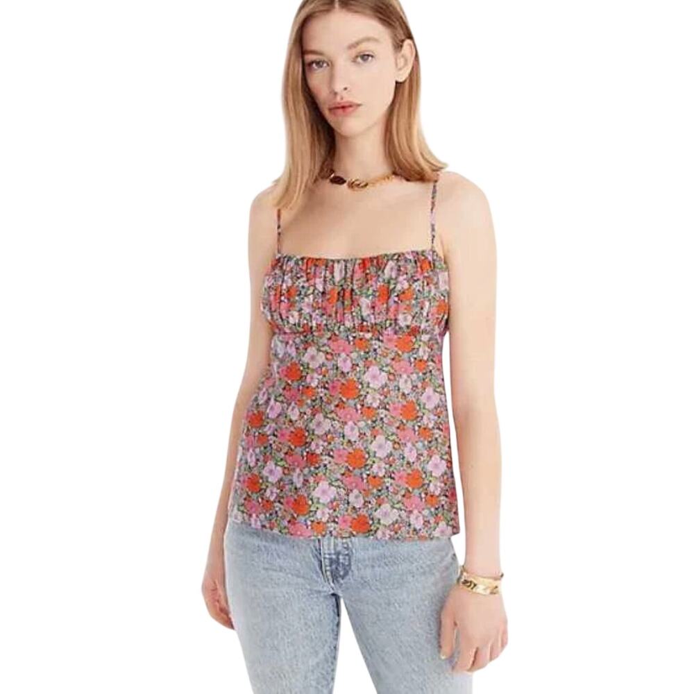 J.Crew Liberty Fabric Camisole Size 20 XXL Meadow Song Print Cottagecore
